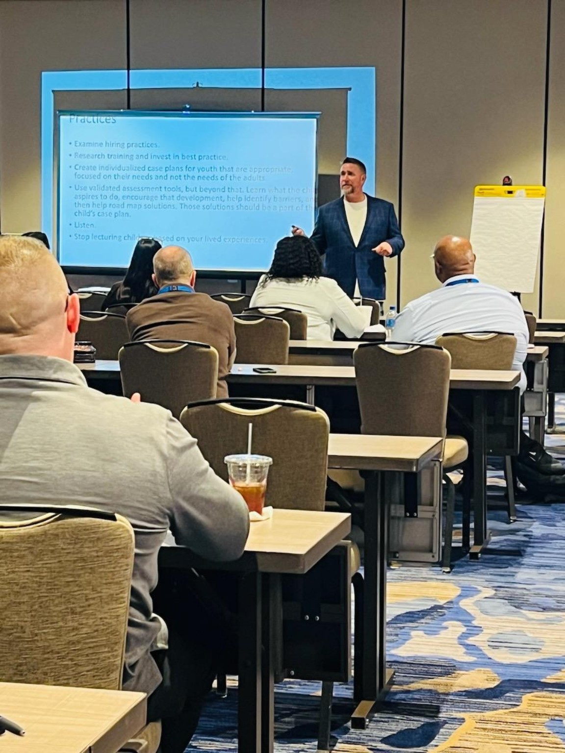 Jack Martin leading a live training session